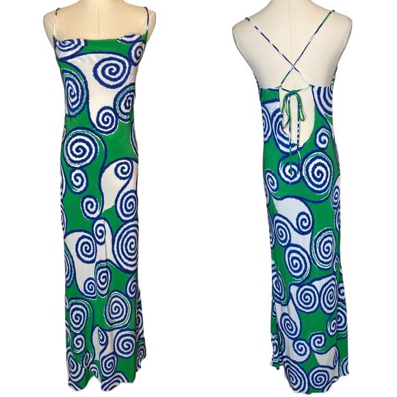 Rhode Jemima Swirl Maxi Slip Dress - Picture 2 of 4